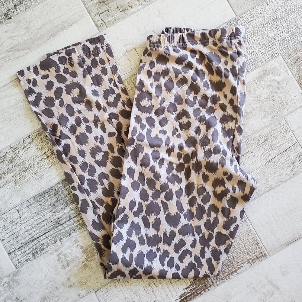 NEW Old Navy Leggings Brown Leopard Print Medium